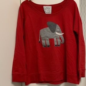 Red Elephant Crewneck Sweatshirt